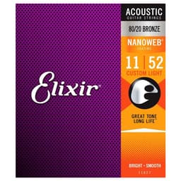 Thumbnail Dây Đàn Guitar Acoustic, dây thay thế Elixir Bronze NANOWEB® Custom Light (.011-.052) 3313211027 - Việt Thương Music 1