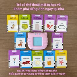 Thumbnail Máy Đọc Thẻ Flashcard Anh -Việt 3 Chế Độ Đọc: Song Ngữ Anh-Việt, Tiếng Việt, Tiếng Anh Kèm Phát Nhạc 2