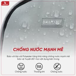 Thumbnail Balo Basic Bamozo, Balo Thời Trang Nam Nữ, Trượt Nước Cao Cấp - Bảo Hành Trọn Đời 1