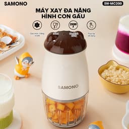 Thumbnail Máy xay thực phẩm mini đa năng Samono SW-MC200, 6 lưỡi dao, dung tích 300ml, công suất 200W 2