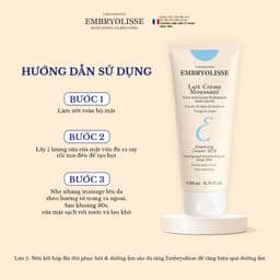 Thumbnail Sữa Rửa Mặt Sạch Sâu Lait-Creme Moussant Embryolisse 200ml 4