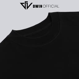 Thumbnail Áo thun unisex Hải Phòng thời trang Dwin basic tee phông trơn nam nữ tay lỡ oversize form rộng 3