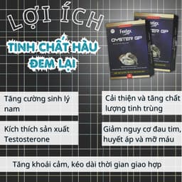 Thumbnail Tinh chất hàu biển Feelex Oyster GP tăng cường sức khỏe sinh lý nam giới - Hộp 60v 4