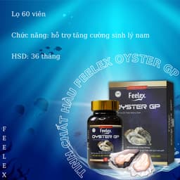Thumbnail Tinh chất hàu biển Feelex Oyster GP tăng cường sức khỏe sinh lý nam giới - Hộp 60v 2