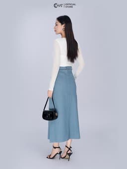 Thumbnail Áo Thun 𝐂𝐂𝐇𝐀𝐓 Lưới Xếp Vai Dáng Ôm Chất Vải Cao Cấp Mềm Mịn Co Giãn 4 Chiều 23TDC2013OT 4