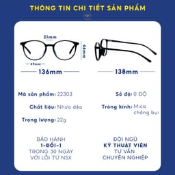 Thumbnail Gọng kính tròn chất liệu nhựa dẻo phụ kiện thời trang nữ Lilyeyewear 22303 nhiều màu 4