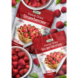 Thumbnail DJ&A Strawberry Dâu tây sấy khô ăn liền, blueberry sấy giòn ăn liền nhập khẩu Úc date mới nhất T10/2025 1