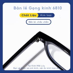 Thumbnail Gọng kính cận nam nữ mắt vuông chữ V phụ kiện thời trang Lilyeyewear 682310 3