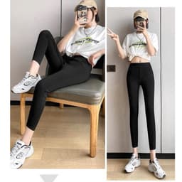 Thumbnail Quần legging nữ cạp cao có túi chất liệu umi co giãn 4 chiều - Loza LQ103200 2
