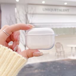 Thumbnail Vỏ đựng tai nghe bluetooth không dây WB1 chất liệu TPU trong suốt, chống va đập 4