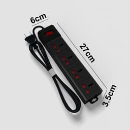 Thumbnail Ổ cắm điện đa năng Rạng Đông 4 ổ cắm, dài 3-5 mét Model OC02 4C/3M/10A 2