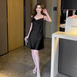 Thumbnail Đầm ngủ Hisexy Lụa Satin Dáng Xuông Liền Thân MD12 2