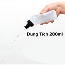 Thumbnail Bình Đựng Nước Bằng Nhựa PVC 280ml, Bình Đựng Nước Chạy Bộ Tập Thể Thao Nhỏ Gọn Nắp Van Phụt Nước Chính Hãng Amalife 3