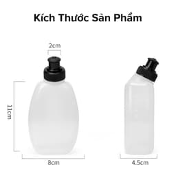 Thumbnail Bình Đựng Nước Bằng Nhựa PVC 280ml, Bình Đựng Nước Chạy Bộ Tập Thể Thao Nhỏ Gọn Nắp Van Phụt Nước Chính Hãng Amalife 2