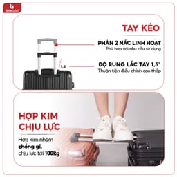 Thumbnail HỎA TỐC Vali Du Lịch Bamozo 8809 Cao Cấp Size 28 Bền Đẹp Bảo Hành 5 Năm 4