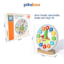 Thumbnail Đồ chơi giáo dục montessori đồng hồ số học gỗ Pikaboo giúp bé phát triển tư duy trí tuệ sớm 3