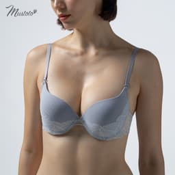 Thumbnail Áo Lót Nữ Mustoto Mút Vừa 2,5cm Có Gọng Nâng Phối Lưới (MA46) 1