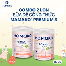Thumbnail Combo 2 Lon Sữa Dê Công Thức MAMAKO Premium Số 3 - 800g 2