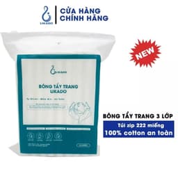 Thumbnail Bông tẩy trang Likado 222 miếng 100% bông tự nhiên kích thước(5*6cm) 3