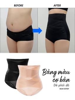 Thumbnail Quần gen định hình, quần nịt bụng lưng cao giảm eo nâng mông, mặc váy chống cuộn BOMSISTER MUQG2601 2