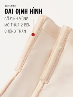 Thumbnail Quần gen định hình, quần nịt bụng lưng cao giảm eo nâng mông, mặc váy chống cuộn BOMSISTER MUQG2601 4