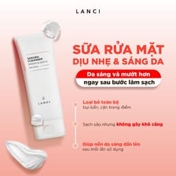 Thumbnail Sữa rửa mặt dịu nhẹ LANCI làm sạch sâu loại bỏ bụi bẩn, giúp sáng da 100ml 2
