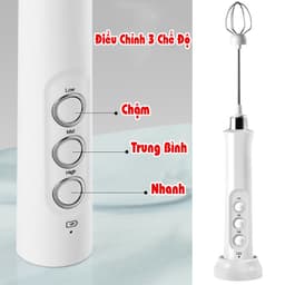 Thumbnail Máy tạo bọt cà phê, Sipanic đa năng đánh trứng tạo bọt cafe pin sạc tặng kèm giá đỡ 2