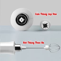 Thumbnail Máy tạo bọt cà phê, Sipanic đa năng đánh trứng tạo bọt cafe pin sạc tặng kèm giá đỡ 3