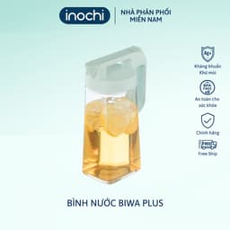 Thumbnail Bình nước Biwa Plus inochi. Bình đựng nước sôi, có khóa nắp tiện lợi, bình nhựa không mùi 1