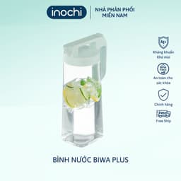 Thumbnail Bình nước Biwa Plus inochi. Bình đựng nước sôi, có khóa nắp tiện lợi, bình nhựa không mùi 2