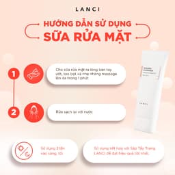 Thumbnail Sữa rửa mặt dịu nhẹ LANCI làm sạch sâu loại bỏ bụi bẩn, giúp sáng da 100ml 4