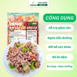 Thumbnail Nui gạo lứt rau củ hữu cơ ONFOD giảm cân ăn dặm thực dưỡng eat clean cho người tiểu đường, gym, mẹ bầu, yoga 500g 3