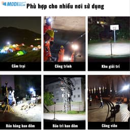 Thumbnail Đèn Tích Điện Năng Lượng Mặt Trời MODI SOLAR Đa Năng Xách Tay Siêu Sáng, Chống Nước 4