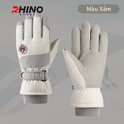 Thumbnail Găng tay lót lông cừu giữ ấm mùa đông chống gió Rhino G904 chống trượt đi xe máy, xe đạp cho nam nữ, 4