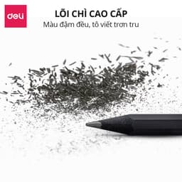 Thumbnail Bút Chì 2B HB Gỗ Nusign Cao Cấp Deli - Chì Đậm Tô Trắc Nghiệm Làm Bài Kiểm Tra Nhạy Với Máy Chấm Thi Học Sinh Văn Phòng 3