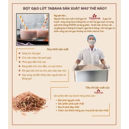 Thumbnail Bột Gạo Lứt Nguyên Chất Tabaha 500g giảm cân, đẹp da 3