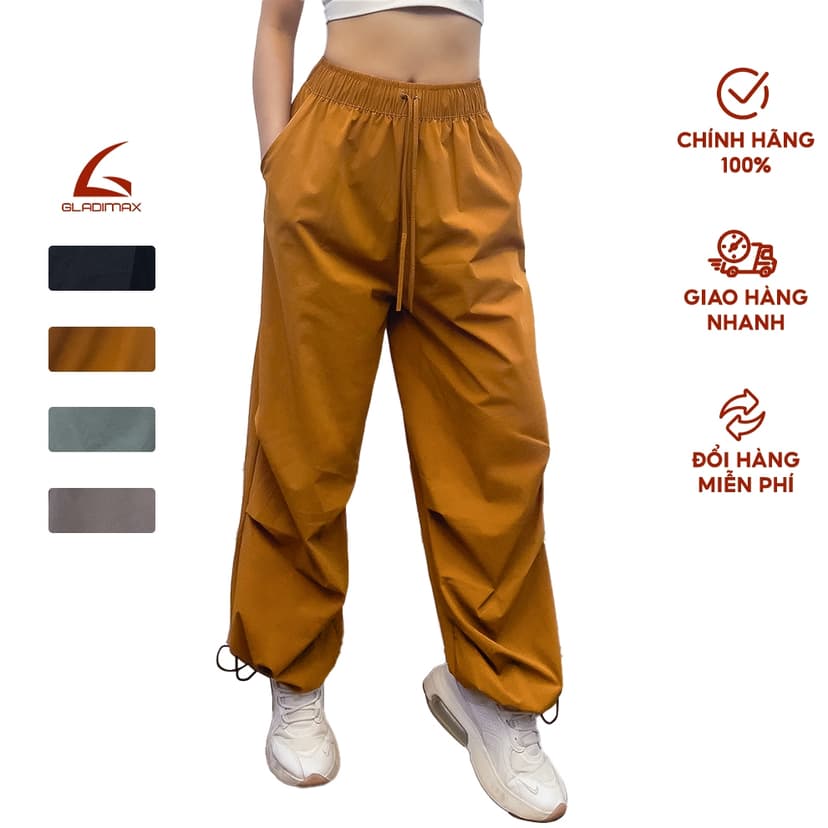 Ảnh Quần jogger gió mát lạnh GN88 thiết kế xếp ly cá tính có giây điểu chỉnh ông quần by Gladimax 1