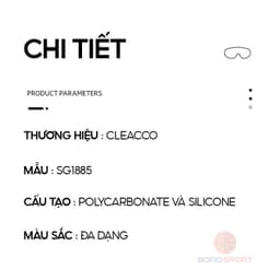 Thumbnail Kính Bơi Trẻ Em Tặng Kèm Bịt Tai Kính Bơi Cho Bé Tầm Nhìn Rộng Chống UV Dây Đeo Êm Ái Cleacco SG1885 Boro Sport 3