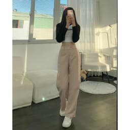 Thumbnail Quần công sở nữ ống suông vải tuyết mưa dày đẹp, không nhăn, cạp nhỏ, siêu tôn dáng EMIX Quan09/P0K1 1