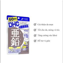 Thumbnail Viên Uống DHC Zinc Bổ Sung Kẽm Gói 15 Ngày, 30 Ngày 1
