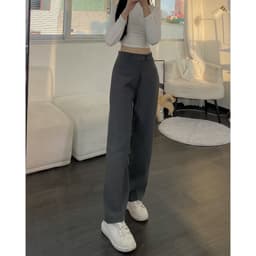 Thumbnail Quần công sở nữ ống suông vải tuyết mưa dày đẹp, không nhăn, cạp nhỏ, siêu tôn dáng EMIX Quan09/P0K1 2