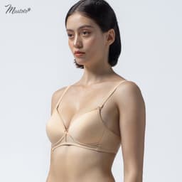 Thumbnail Áo Lót Nữ Mustoto Trơn Mút Mỏng 0,2cm Không Gọng Thoải Mái Thoáng Mát (MA22) 1