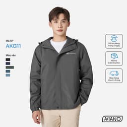 Thumbnail Áo Khoác Nam AVIANO Cao Cấp Chống Nước,Chống Gió, Kháng Bụi Tốt, Chống Nắng.Áo Khoác Gió Nam Có Mũ 2 Lớp 2
