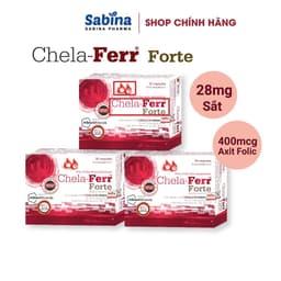 Thumbnail 3h sắt Chela-Ferr® Forte- Olimp Labs-Thực phẩm bảo vệ sức khỏe hỗ trợ bổ sung sắt acidfolic cho bà bầu và sau sinh 11,4g 1