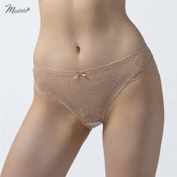 Thumbnail Quần Lót Nữ Mustoto Ren Phối Lưới Lưng Thấp Thoải Mái Sexy (MQ34) 1