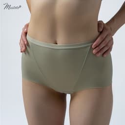 Thumbnail Quần Lót Nữ Mustoto Trơn Mỏng Lưng Cao Ôm Bụng Thoải Mái Anise (MQ09) 1