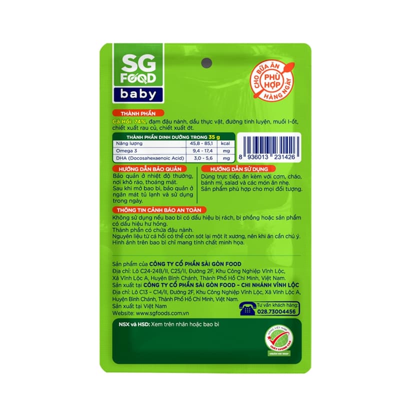 Ảnh Chà bông Cá hồi tươi ngon cao cấp SGFood 35g 4