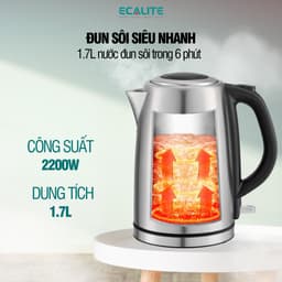 Thumbnail Ấm đun siêu tốc cao cấp Ecalite EK-G1723S (1.7L) 3