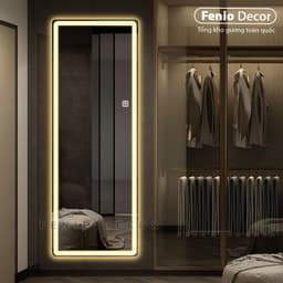 Thumbnail Gương led cảm ứng soi toàn thân FENIO Decor hình chữ nhật có đèn led 3 màu 3