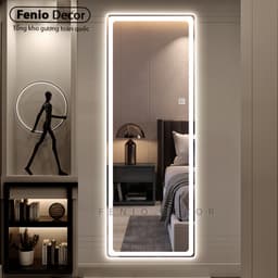 Thumbnail Gương led cảm ứng soi toàn thân FENIO Decor hình chữ nhật có đèn led 3 màu 2